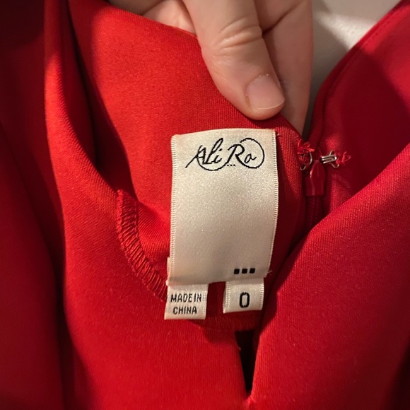 Ali Ra Red V-Neck Mini Dress - Picture 3 of 3